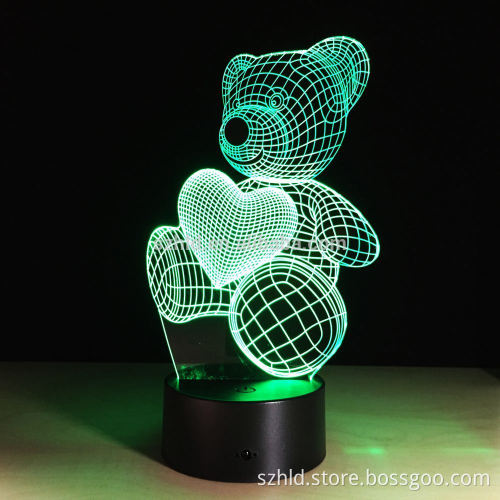 Variable Decorative acrylic custom 3d night light for house/office/living room decorated